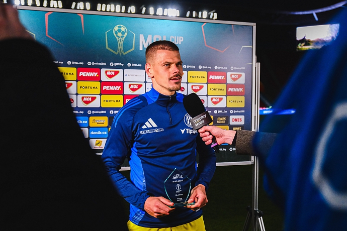 Na Slavii se nevyhrává každý den, okomentoval čtvrtfinálové utkání střelec vítězného gólu Jan Kliment